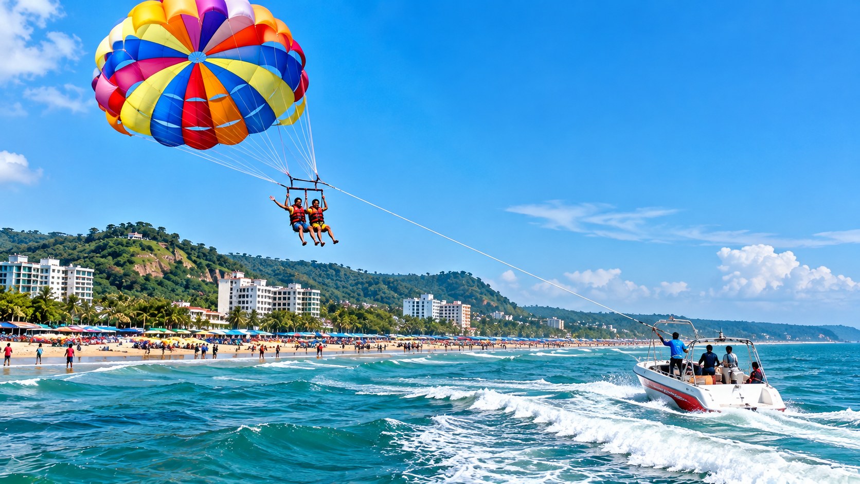Parasailing in Cox's Bazar