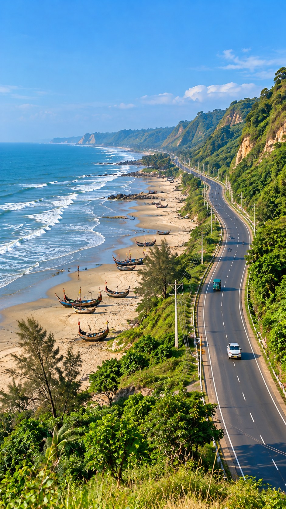 Marine Drive — উপকূলীয় সড়ক, Cox's Bazar